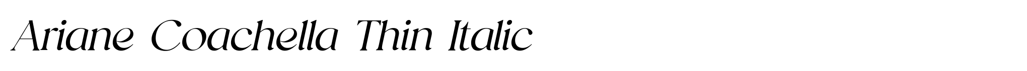 Ariane Coachella Thin Italic image